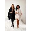 Mud Pie Women’s Mud Pie Women Fringe Poncho(Black)