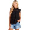 Mud Pie Women’s Mud Pie Women’s Bianca Eyelet Tank(Black)