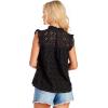 Mud Pie Women’s Mud Pie Women’s Bianca Eyelet Tank(Black)