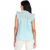Mud Pie Women’s Mud Pie Women’s Bianca Eyelet Tank(Blue)