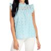 Mud Pie Women’s Mud Pie Women’s Bianca Eyelet Tank(Blue)