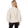 Mud Pie Women’s Mud Pie Womens Dillon Poplin Sleeve Top(Cream)
