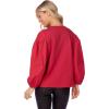 Mud Pie Women’s Mud Pie Womens Dillon Poplin Sleeve Top(Red)