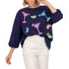 Mud Pie Women’s Mud Pie Women’s Drink Sparkle Sweatshirt(Blue)