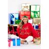 Mud Pie Women’s Mud Pie Womens Holiday Sparkle Sweatshirt(Sleigh All Day)