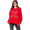 Mud Pie Women’s Mud Pie Womens Holiday Sparkle Sweatshirt(Sleigh All Day)