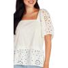 Mud Pie Women’s Mud Pie Women’s Kieran Eyelet Top(White)