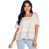 Mud Pie Women’s Mud Pie Women’s Kieran Eyelet Top(White)