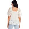 Mud Pie Women’s Mud Pie Women’s Kieran Eyelet Top(White)