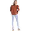 Mud Pie Women’s Mud Pie Women’s Lemy Faux Leather Top(Tan)