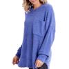 Mud Pie Women’s Mud Pie Women’s Rome Chenille Sweater(Blue)