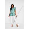 Mud Pie Women’s Mud Pie Womens Woody Flounce Top(Green)