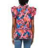 Mud Pie Women’s Mud Pie Womens Woody Flounce Top(Pink)