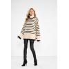 Mud Pie Women’s Women Dunn Striped Sweater(Brown)