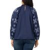 Mud Pie Women’s Womens Emilia Eyelet Top(Blue)