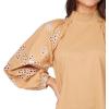 Mud Pie Women’s Womens Emilia Eyelet Top(Tan)