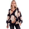 Mud Pie Women’s Women’s Jovie Flounce Top(Black)