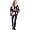 Mud Pie Women’s Women’s Jovie Flounce Top(Black)