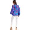 Mud Pie Women’s Women’s Jovie Flounce Top(Blue)