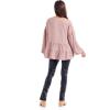 Mud Pie Women’s Women’s Orleans Flounce Top(Blush)