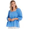 Mud Pie Women’s Women’s Sydney Top(Blue)