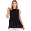 Mud Pie Women’s Women’s Taye Flounce Top(Black)