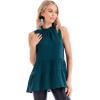 Mud Pie Women’s Women’s Taye Flounce Top(Green)