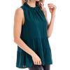 Mud Pie Women’s Women’s Taye Flounce Top(Green)