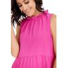 Mud Pie Women’s Women’s Taye Flounce Top(Pink)