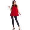 Mud Pie Women’s Women’s Taye Flounce Top(Rust)
