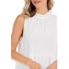 Mud Pie Women’s Women’s Taye Flounce Top(White)