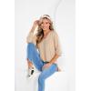 Mud Pie Women’s Womens Willie Long Sleeve Tee(Tan)