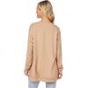 Mud Pie Women’s Womens Willie Long Sleeve Tee(Tan)