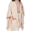 Mud Pie Women’s Mud Pie Women Fringe Poncho(Ivory)
