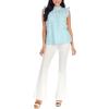 Mud Pie Women’s Mud Pie Women’s Bianca Eyelet Tank(Blue)