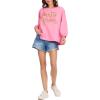 Mud Pie Women’s Mud Pie Women’s Drink Sparkle Sweatshirt(Pink)
