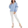 Mud Pie Women’s Women’s Macauley Embroidered Top(Blue)