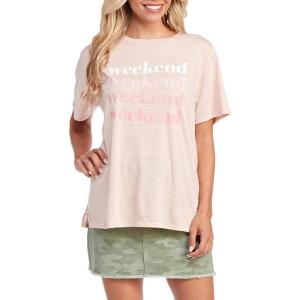 Mud Pie Women’s Bowen Graphic Tee(Pink)