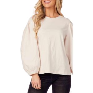 Mud Pie Women’s Mud Pie Womens Dillon Poplin Sleeve Top(Cream)