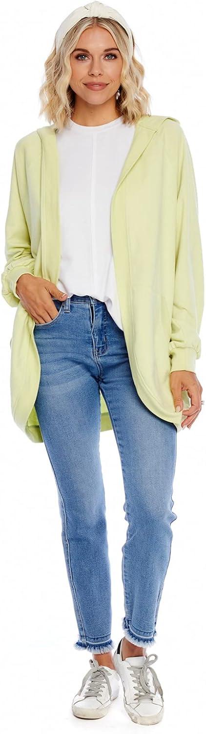 image:imageMud Pie Mens Stiles Womens Cocoon Hoodie CardiganLime