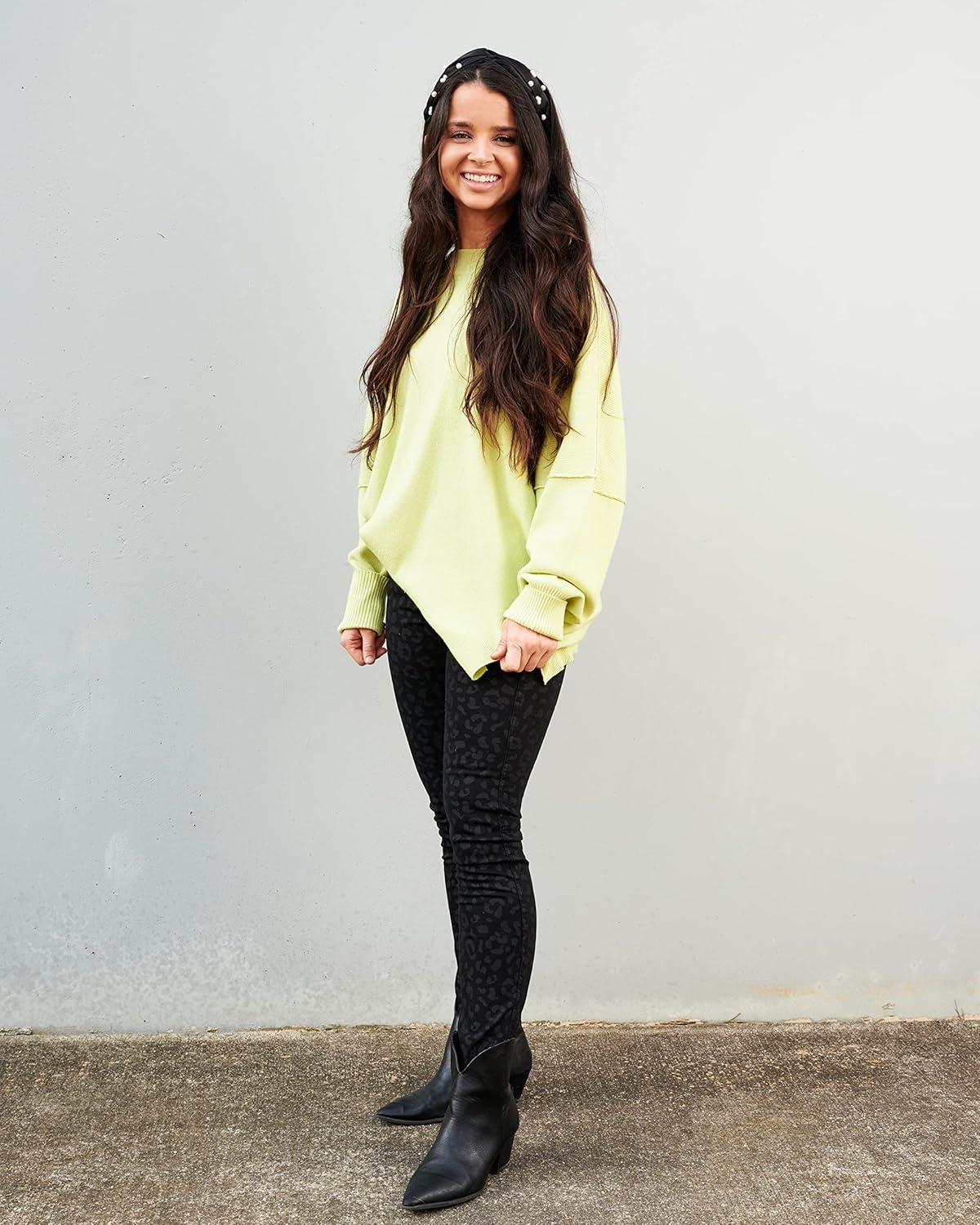 image:imageMud Pie Womens Mud Pie Women Astrid Ribbed SweaterLime
