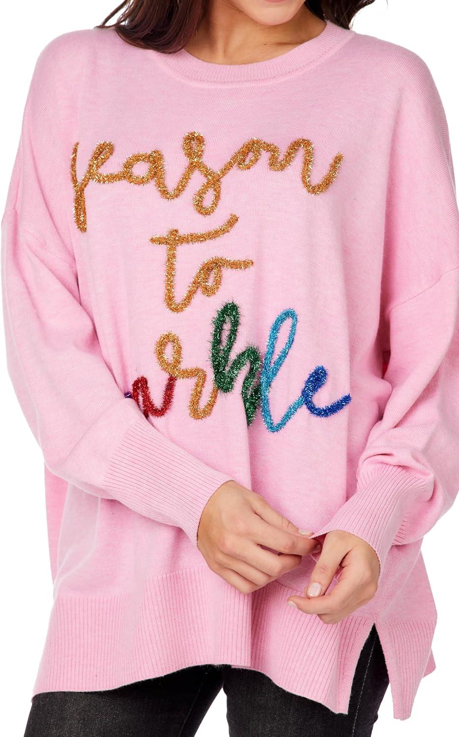 image:imageMud Pie Womens Mud Pie Women Sparkle SweaterPink