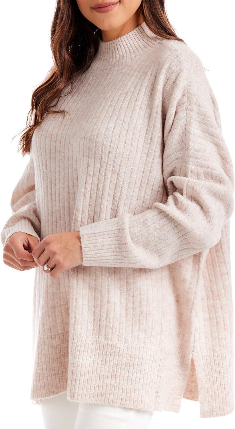 image:imageMud Pie Womens Mud Pie Womens Milo Ribbed SweaterBlush