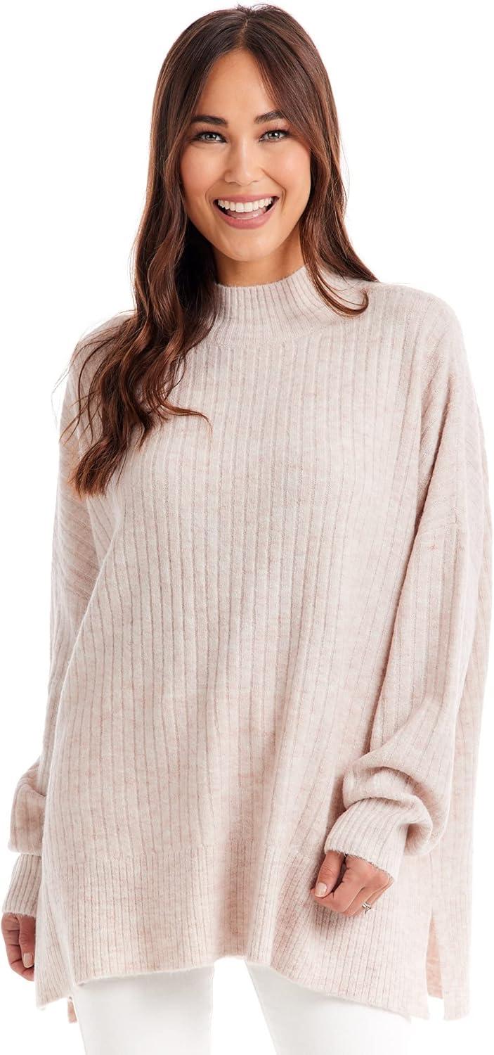 image:imageMud Pie Womens Mud Pie Womens Milo Ribbed SweaterBlush