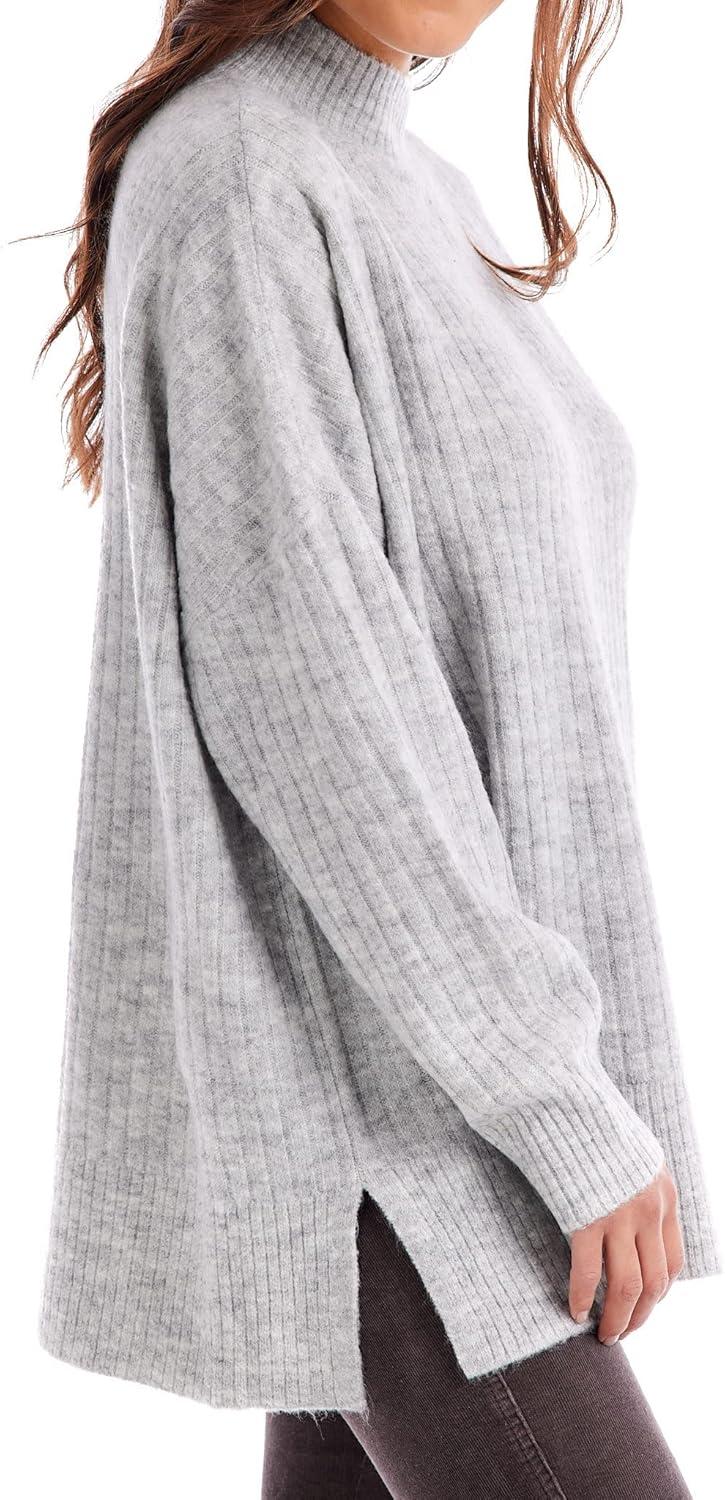 image:imageMud Pie Womens Mud Pie Womens Milo Ribbed SweaterGrey