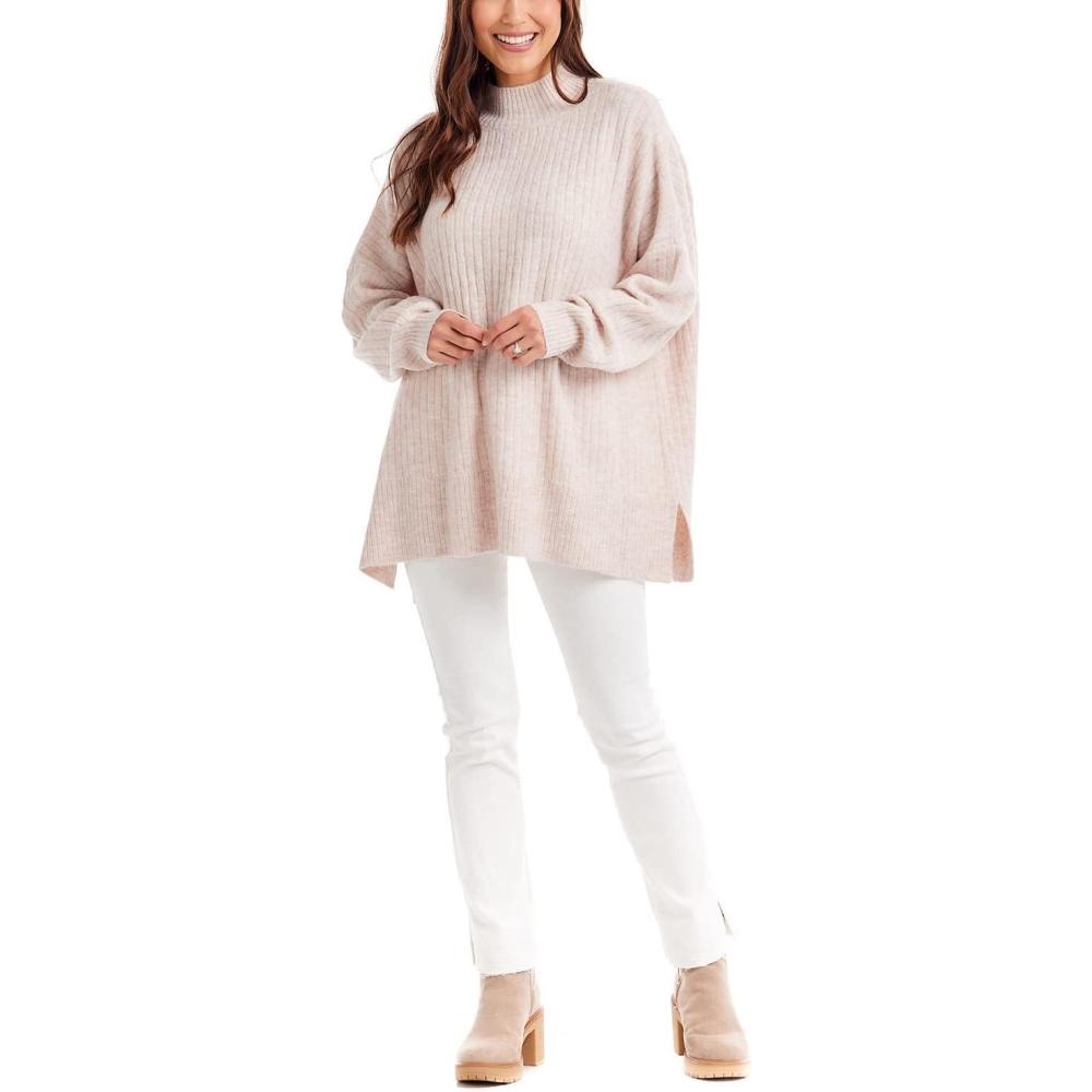 image:imageMud Pie Womens Mud Pie Womens Milo Ribbed SweaterBlush