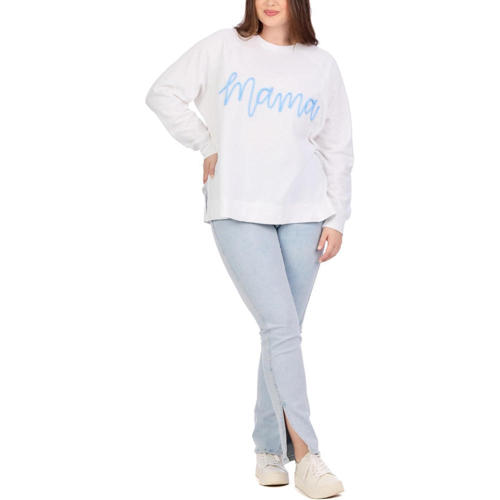 image:imageMud Pie Womens Womens Mama Sparkle SweatshirtBlack