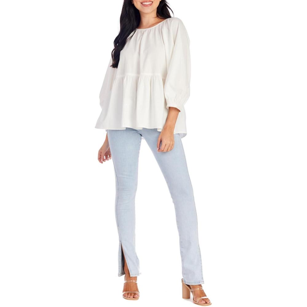 image:imageMud Pie Womens Womens Morrison TopWhite