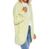 Mud Pie Men’s Stiles Women’s Cocoon Hoodie Cardigan(Lime)