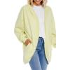 Mud Pie Men’s Stiles Women’s Cocoon Hoodie Cardigan(Lime)